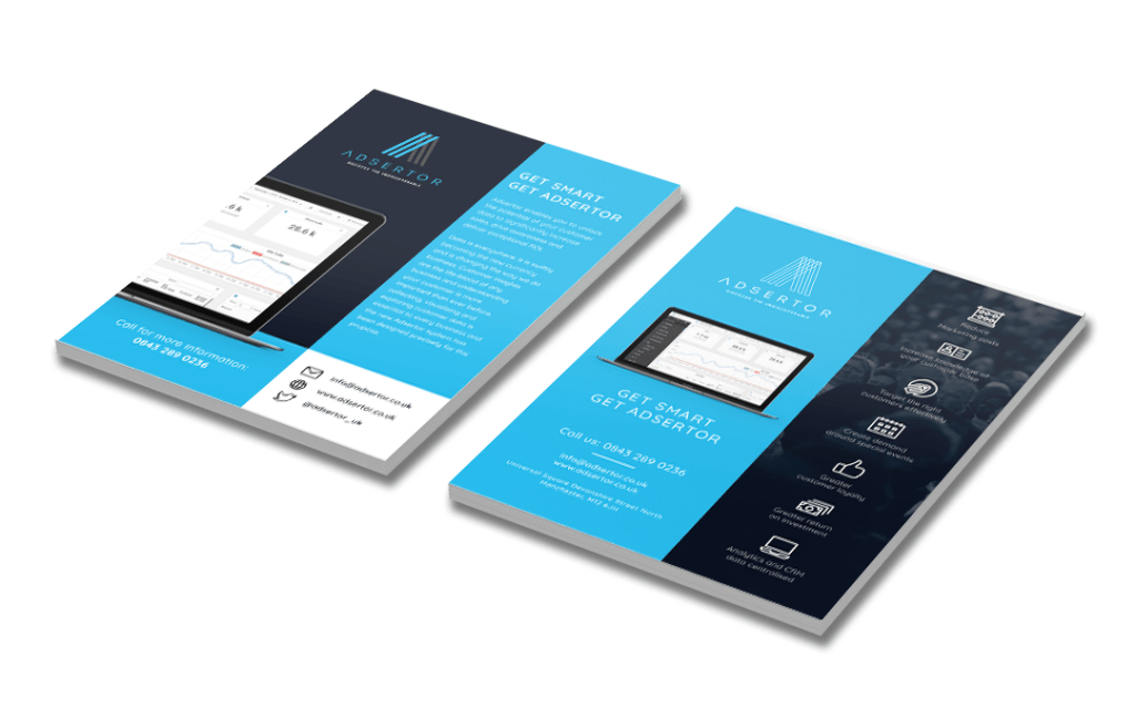 Adsertor market collateral. Leaflet