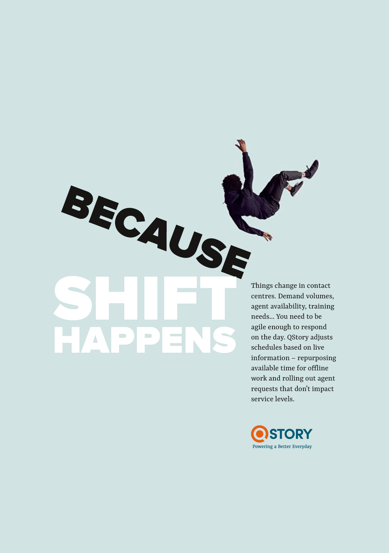 Link to QStory page. Image of campaign creative.