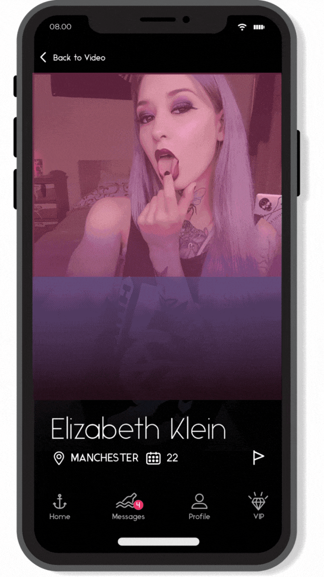 Dating Ink animated screen on mobile