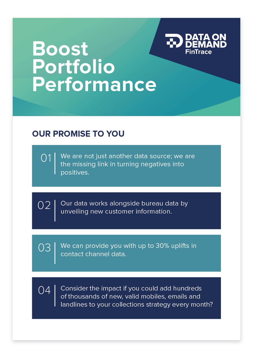 Data On Demand printed collateral 