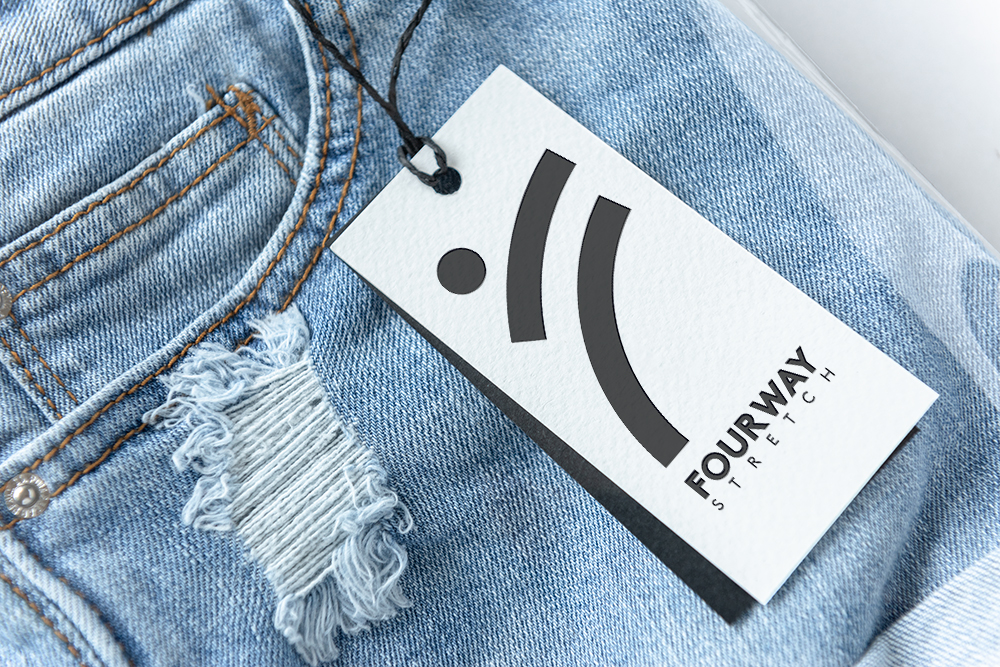 Fourway logo on clothing tag