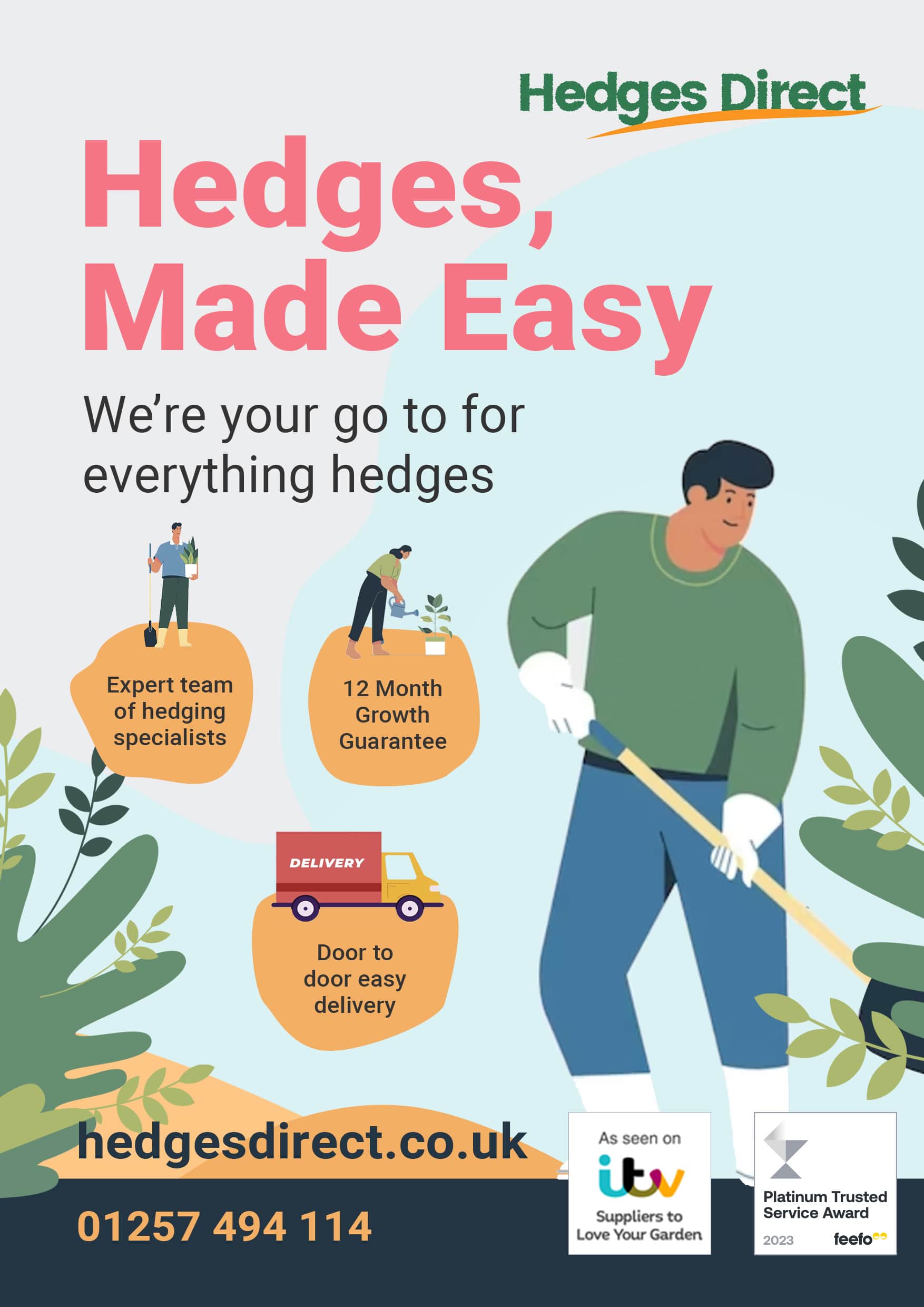 Hedges Direct market collateral. Leaflet