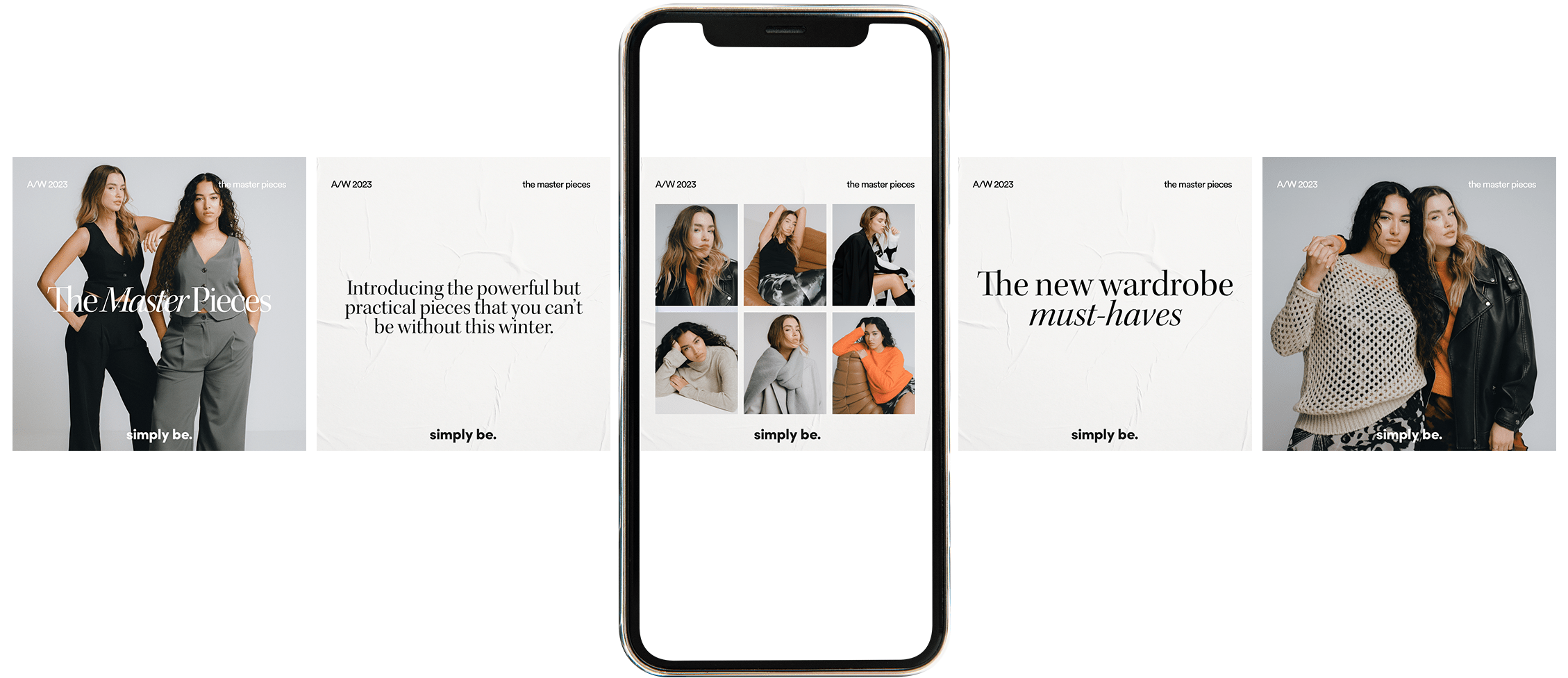 Simply Be social story on mobile